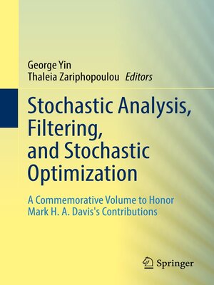 cover image of Stochastic Analysis, Filtering, and Stochastic Optimization